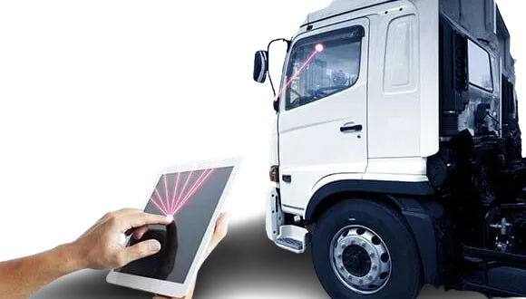 Mobile vehicle inspection unit at Al Mutakamela